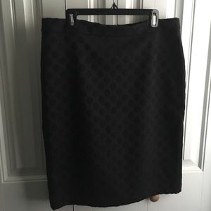 Ann Taylor Jacquard Dot Skirt